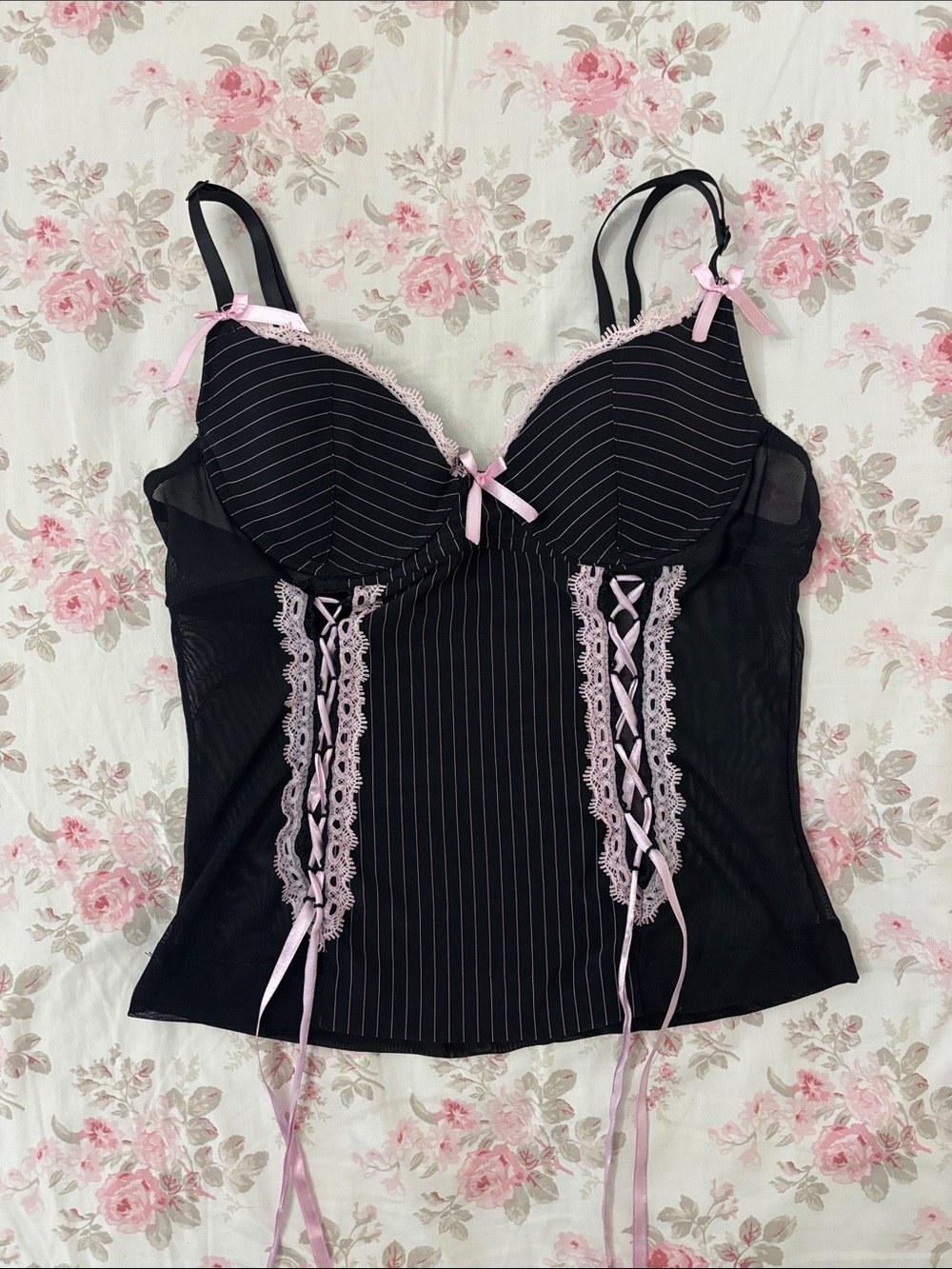 coquette bustier top